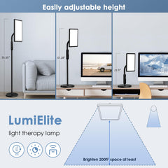 CareMORR lamp with four color temperatures for warm to cool light.