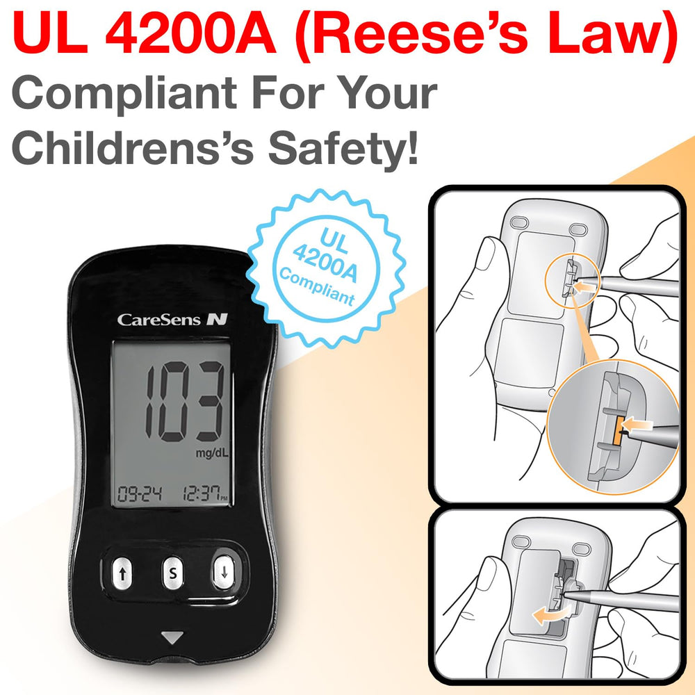 CareSens N meter display illustrating clear results