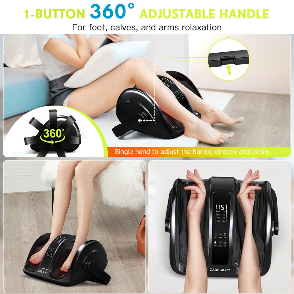 CARESKYpro foot massager auto-off timer for safe sessions