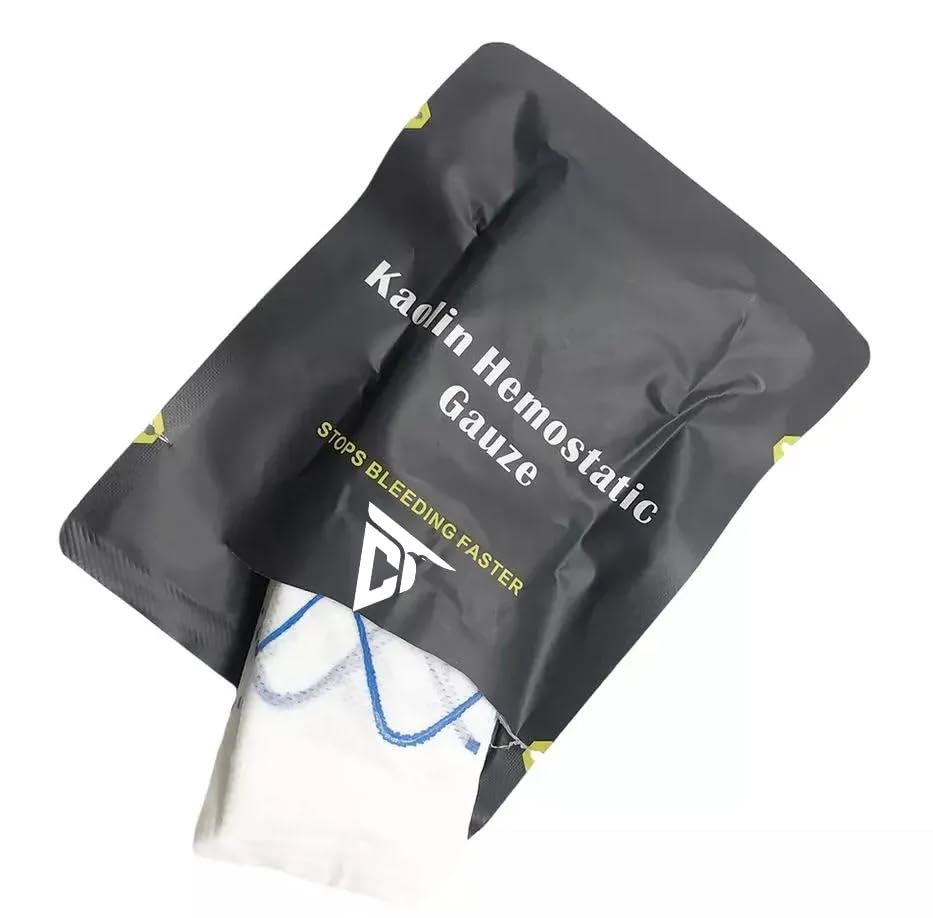 Caretac gauze fits compact first aid kits and tactical gear.