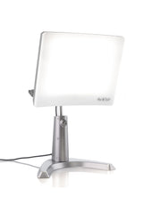Carex Day-Light Classic Plus at 12 inches delivering 10,000 LUX for consistent light exposure.