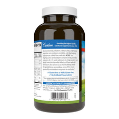 Carlson ACES bottle label reveals vitamins A, C, E and selenium for antioxidant potential.