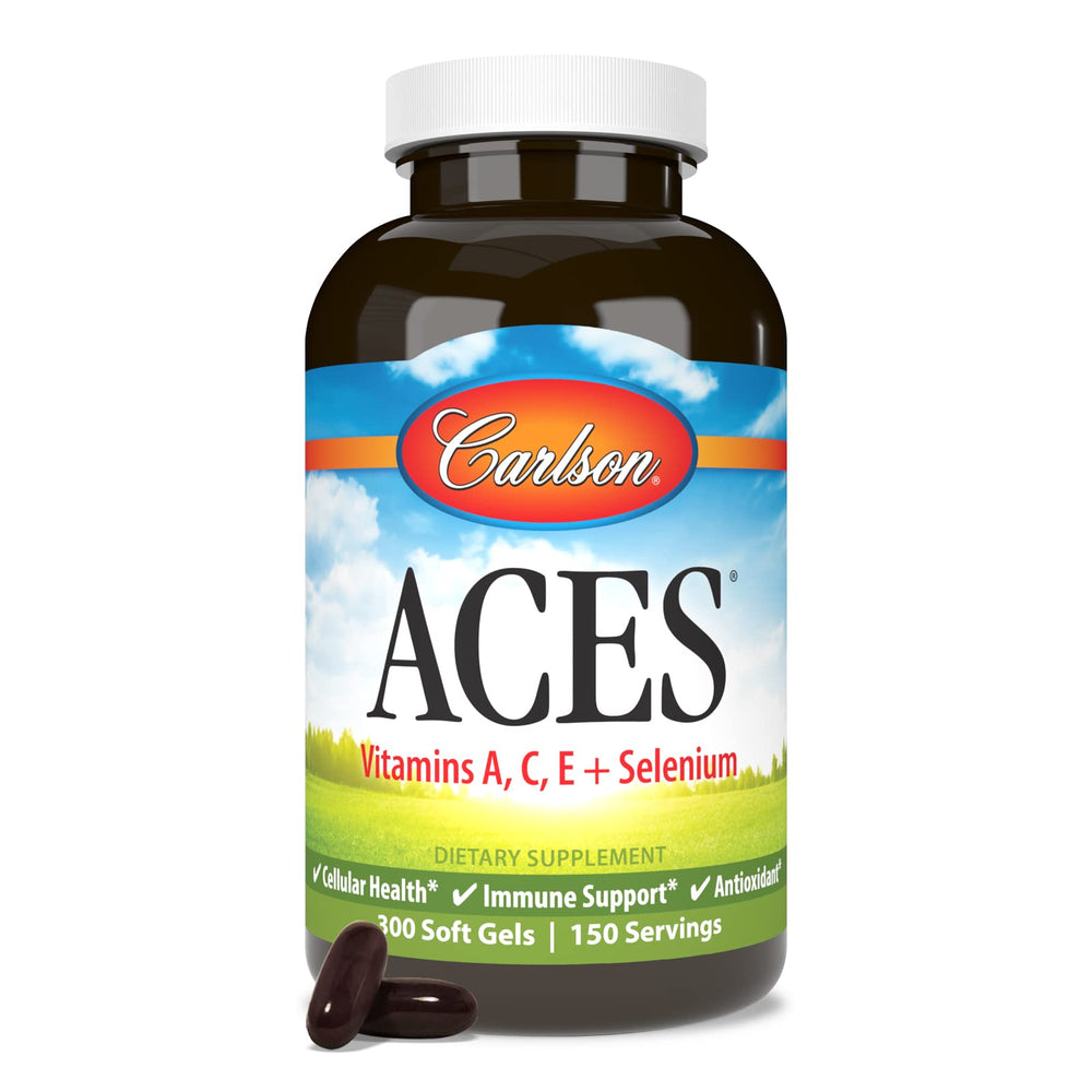 Carlson ACES vitamin C content close-up for immune support