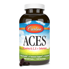 Carlson ACES vitamin C content close-up for immune support