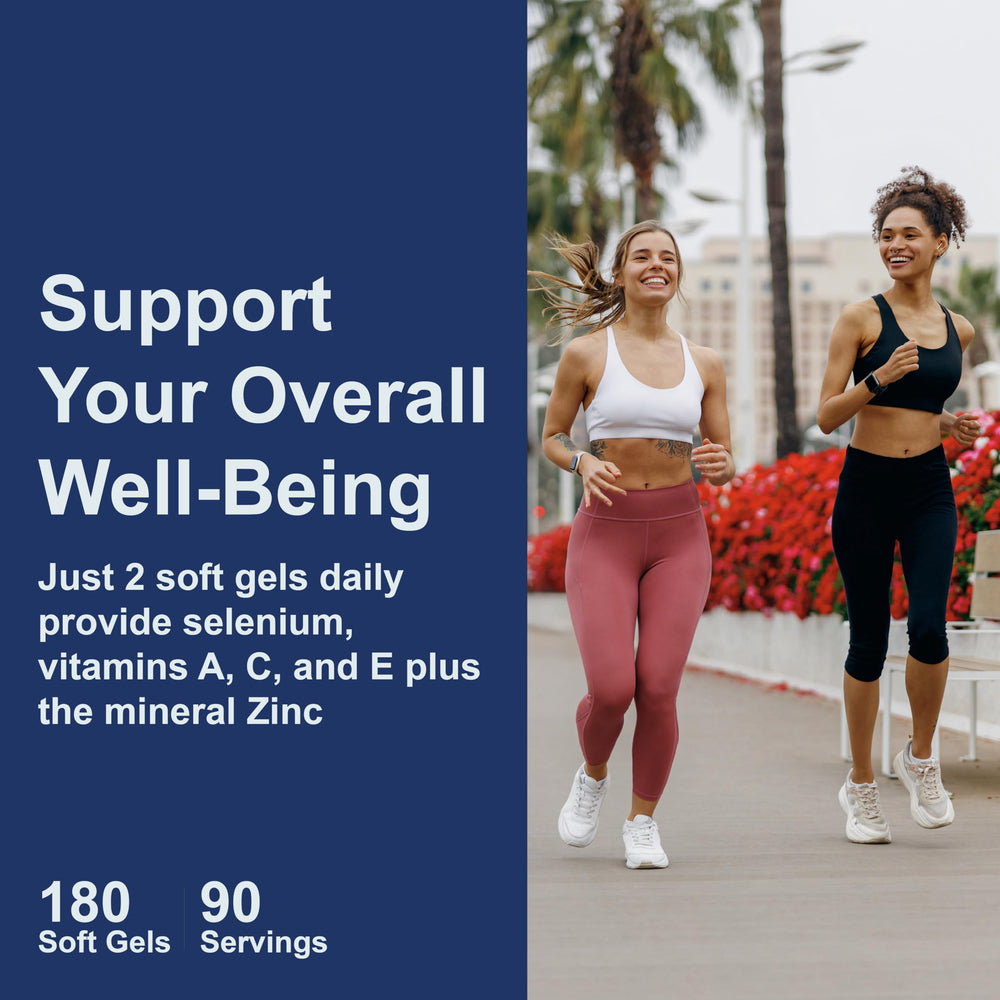 Carlson ACES + Zn softgels lab-tested label image implying freshness and potency