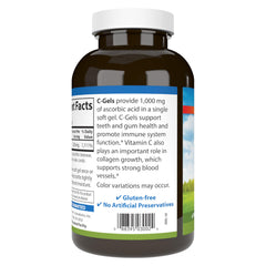 Carlson C-Gels bottle on counter ready for everyday wellness routine.