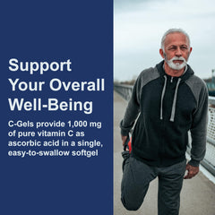 Carlson C-Gels packaging with 250 softgels indicating a generous supply for regular use.