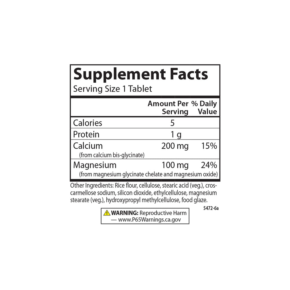 Carlson Cal-Mag 2:1 ratio graphic illustrating balanced mineral intake