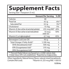Carlson 250ml lemon bottle on shelf suggests convenient daily dosage
