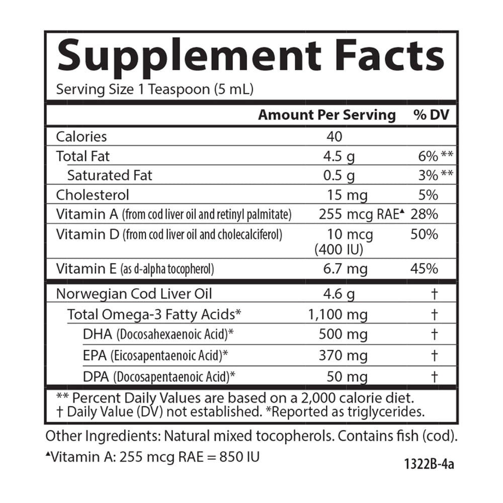 Daily use with meals or drinks shows Carlson cod liver oil flexibility.
