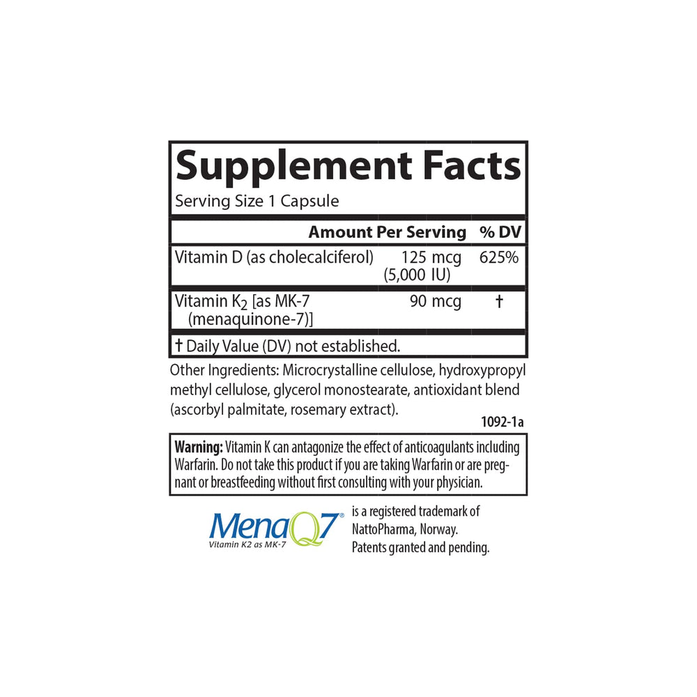 Carlson D3 + K2 capsules pour from bottle demonstrating easy daily intake.
