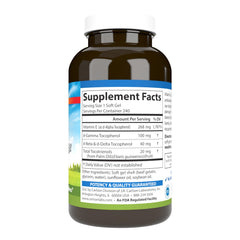 Carlson E-Gems Elite bottle front label showing 400 IU vitamin E