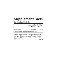 Carlson E-Gems bottle open with softgels ready for daily use.