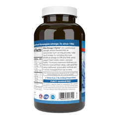 Carlson Elite Omega-3 Gems label detail with vitamin E information