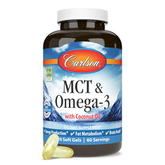 Carlson freshness seal on bottle emphasizes potency and reliable quality.