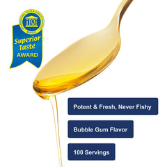 Carlson Kids Cod Liver Oil dropper makes easy, kid-friendly daily omega-3 intake