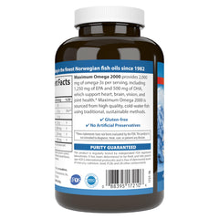 Carlson Maximum Omega 2000 freshness-seal-visible communicates product integrity