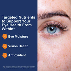 Carlson Moistur-eyes softgels inside bottle suggest convenient daily intake.