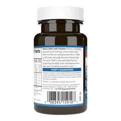 Carlson Mom's DHA label showing sustainable sourcing and freshness guarantees