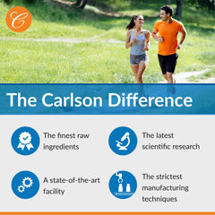 Carlson MSM 300-count bottle with seal of potency and purity.