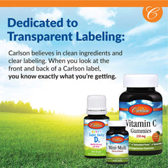 Carlson MSM vegetarian capsules hint at premium manufacturing.