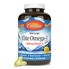 Carlson Omega-3 ingredients chart illustrating deep-water fish oils