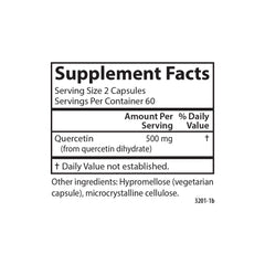 Carlson Quercetin packaging view underscoring vegetarian capsules and sustainable design