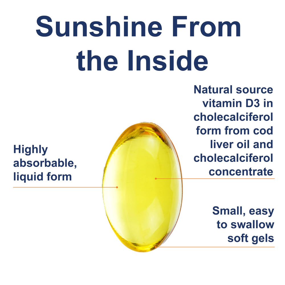 Carlson Solar D Gems label detail reveals 4,000 IU D3 and 115 mg omega-3s.