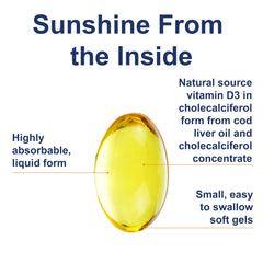 Carlson Solar D Gems label detail reveals 4,000 IU D3 and 115 mg omega-3s.
