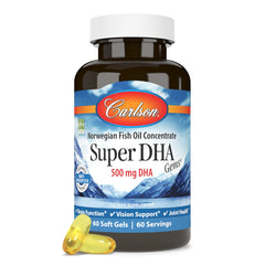 Carlson Super DHA Gems origin Norway label emphasizes wild-caught sourcing