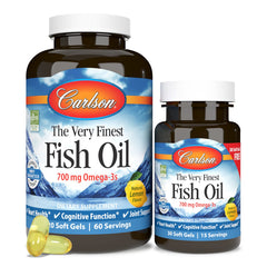 Carlson sustainably sourced omega-3 packaging suggests an eco-friendly choice.