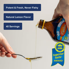 Carlson wild caught oil image suggesting sustainable omega-3 sourcing