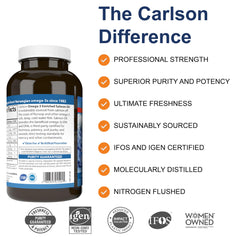Wild-caught sustainably sourced Carlson oil, highlighting responsible sourcing