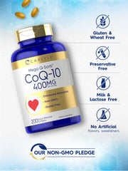 Carlyle CoQ10 400 mg softgels packaging box