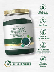 Carlyle Organic Spirulina Powder dispensing scene for quick mixing