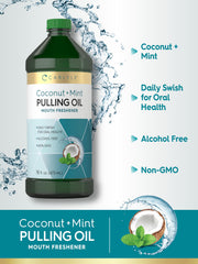 Carlyle pulling oil ingredients graphic emphasizing organic coconut oil