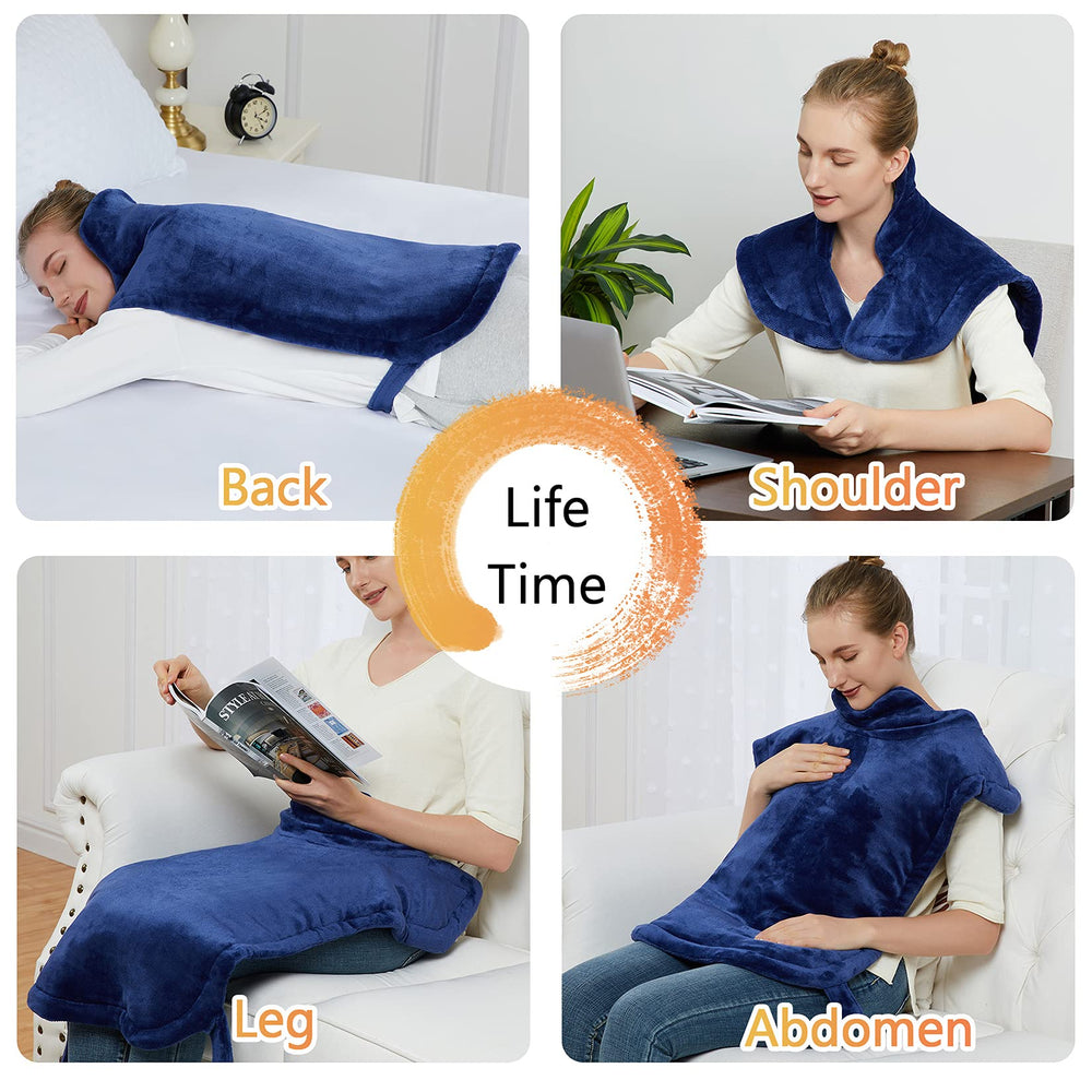 CAROMIO weighted edges and straps keep the wrap securely in place.