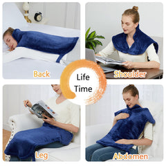 CAROMIO weighted edges and straps keep the wrap securely in place.
