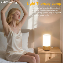 Caromolly happy lamp 2700K warm glow creates a cozy ambience for evenings.