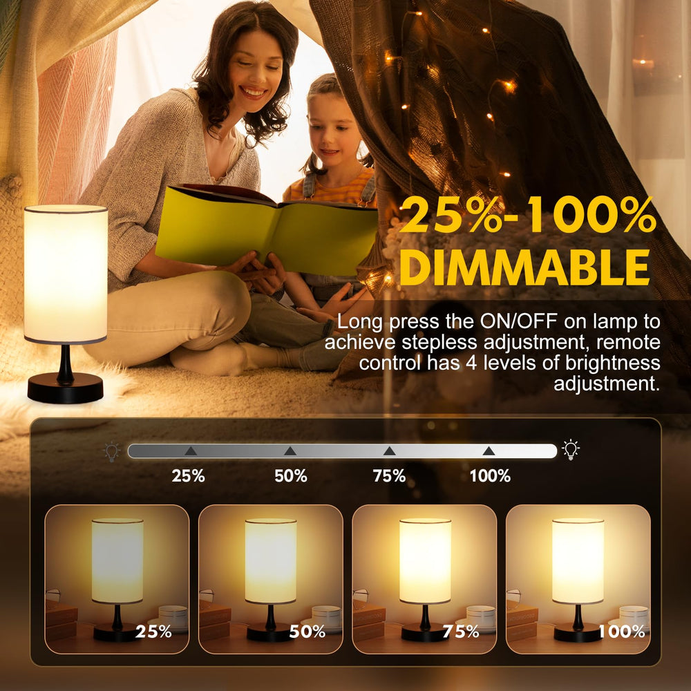 Caromolly lamp illuminated on a tidy desk for focus