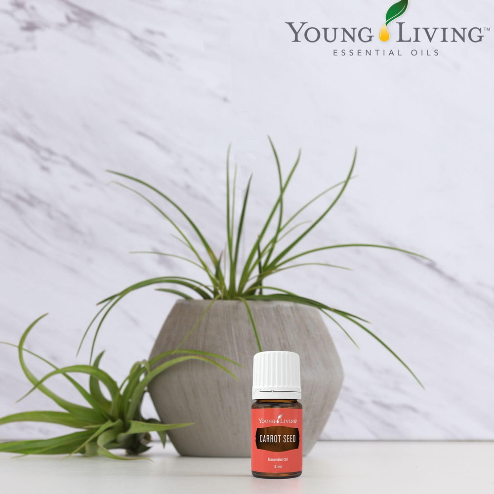 Carrot Seed Oil 5 ml bottle promoting a healthy glow and nourished skin.