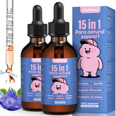 Cartiverse Parasite Cleanse bottle promotes digestive balance with natural zeolite detox.