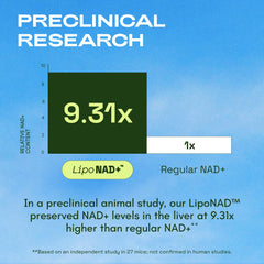 Cata-Kor Liposomal NAD bottle on kitchen counter for easy routine