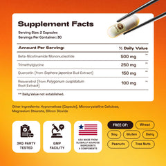 Cata-Kor NMN capsules shown with lifestyle scene for daily use