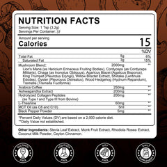 Catfit Instant Mushroom Coffee powder dissolving in hot water for quick energy.