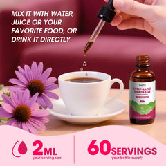 Catfit Lymphatic Drainage Drops dropper ensures precise measurements.