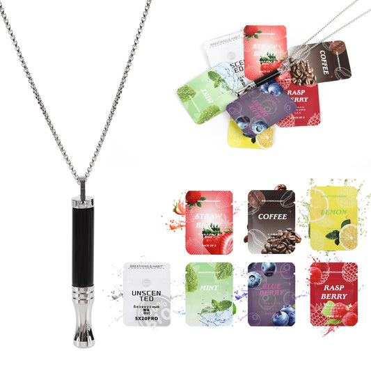 cbcxaok Breathe Free Necklace close-up showing discreet calm in design