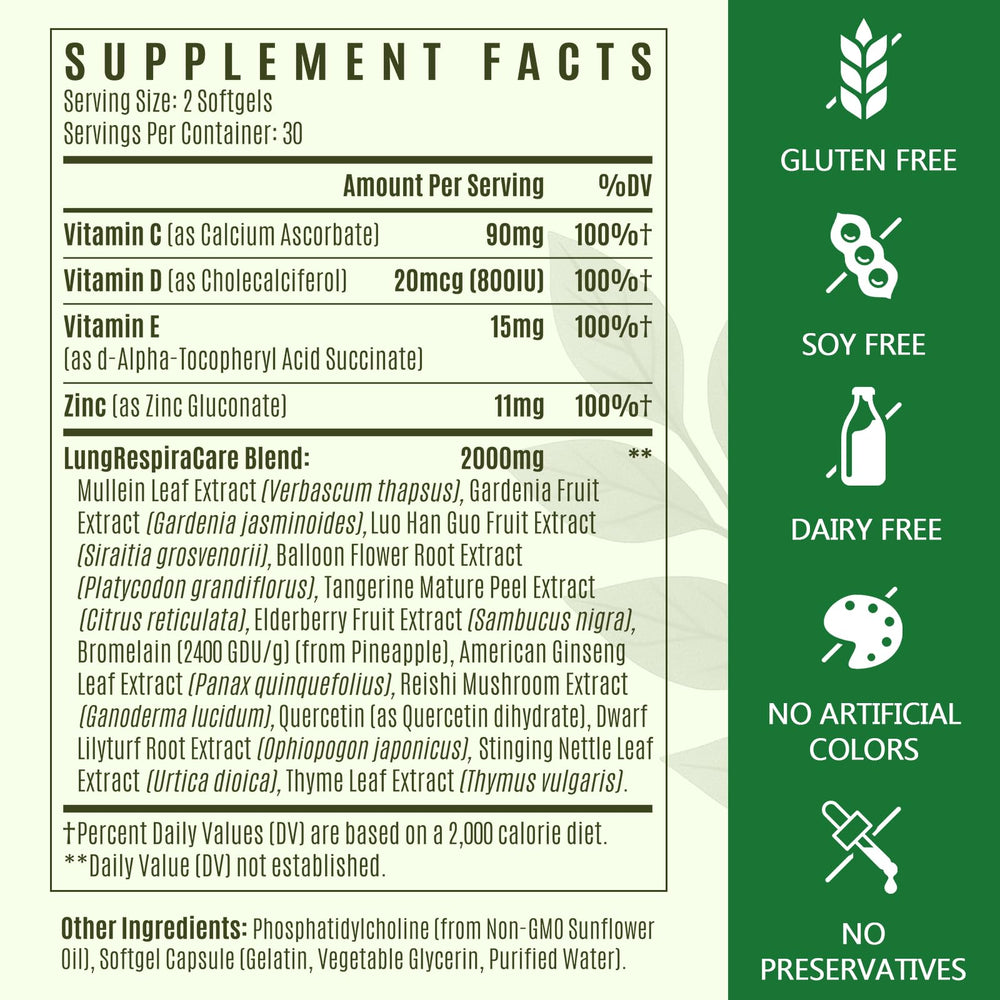 Thirteen herbs blend from C Calthorvitana Liposomal Lung Cleansemax