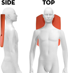 CCDXD CPR Board blue with head cup design for airway access during CPR.