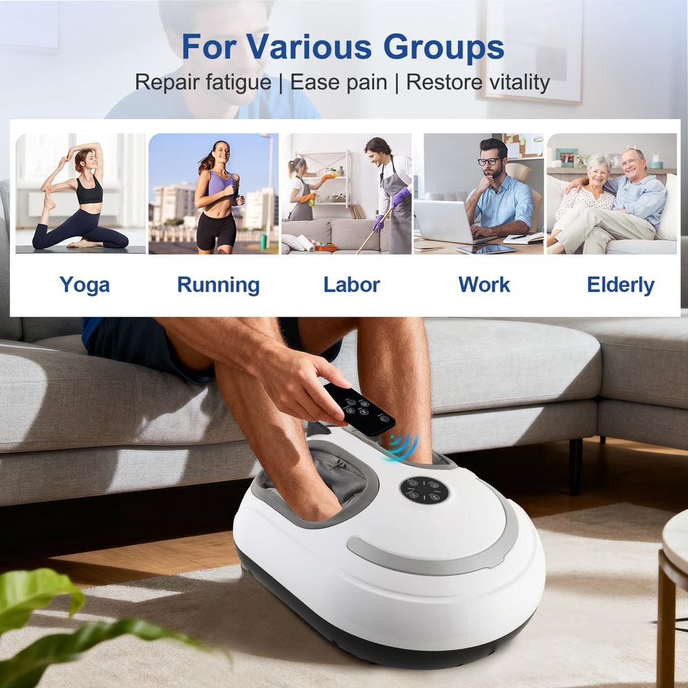 CCHYF foot massager warmth function delivers soothing heat to cold feet.
